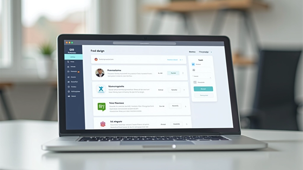 Ecrã de computador mostrando painel de plataforma de freelance com várias ofertas de trabalho em web design